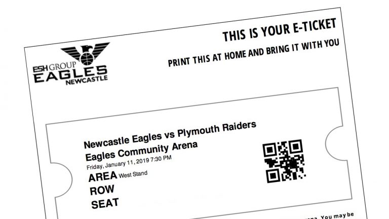 choose print tickets at home for a faster entry newcastle eagles